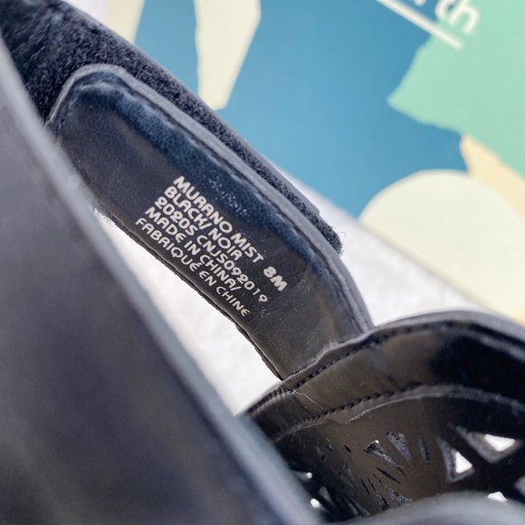 earth shoes Women's Murano Mist, Black Leather, Size 8 - Picture 8 of 10